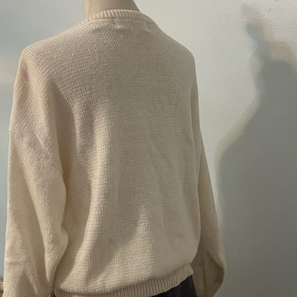 VTG Bonnie Boerer & Co.,Ramie & Soft Cotton Blend,Hot Air Balloon Sweater,Size S - Picture 9 of 12